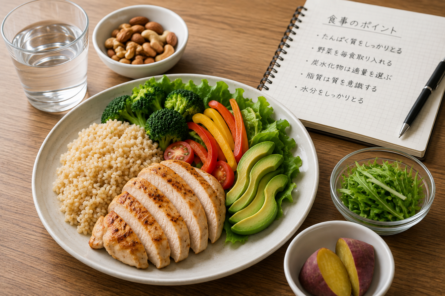 食事指導の様子